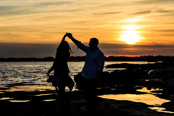 engagement photography sunset