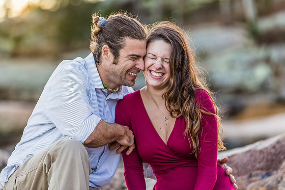 outdoor photoshoot engagement
