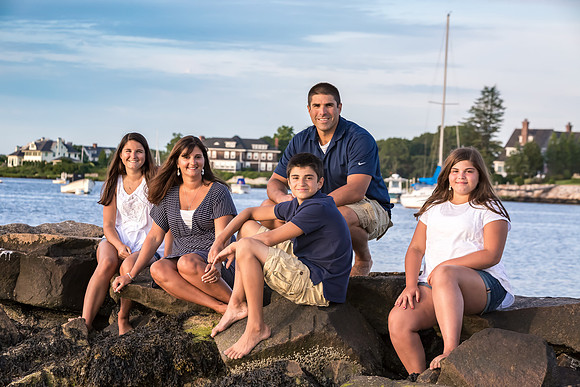 sunset photography family at Napatree RI